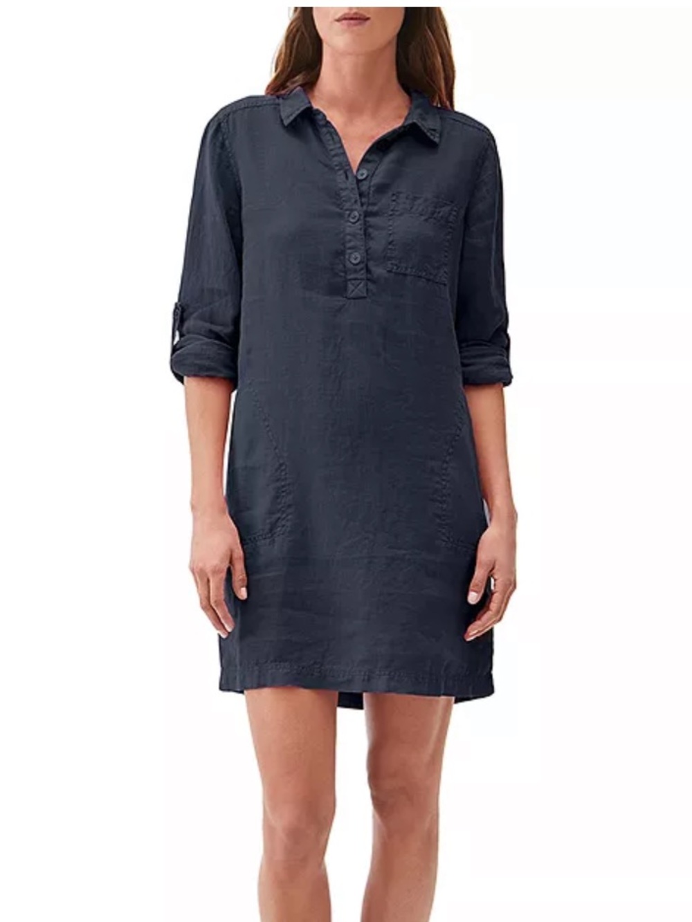 Women’s Michael Stars plus size 2X Linen shirt Dress coastal grandma boho